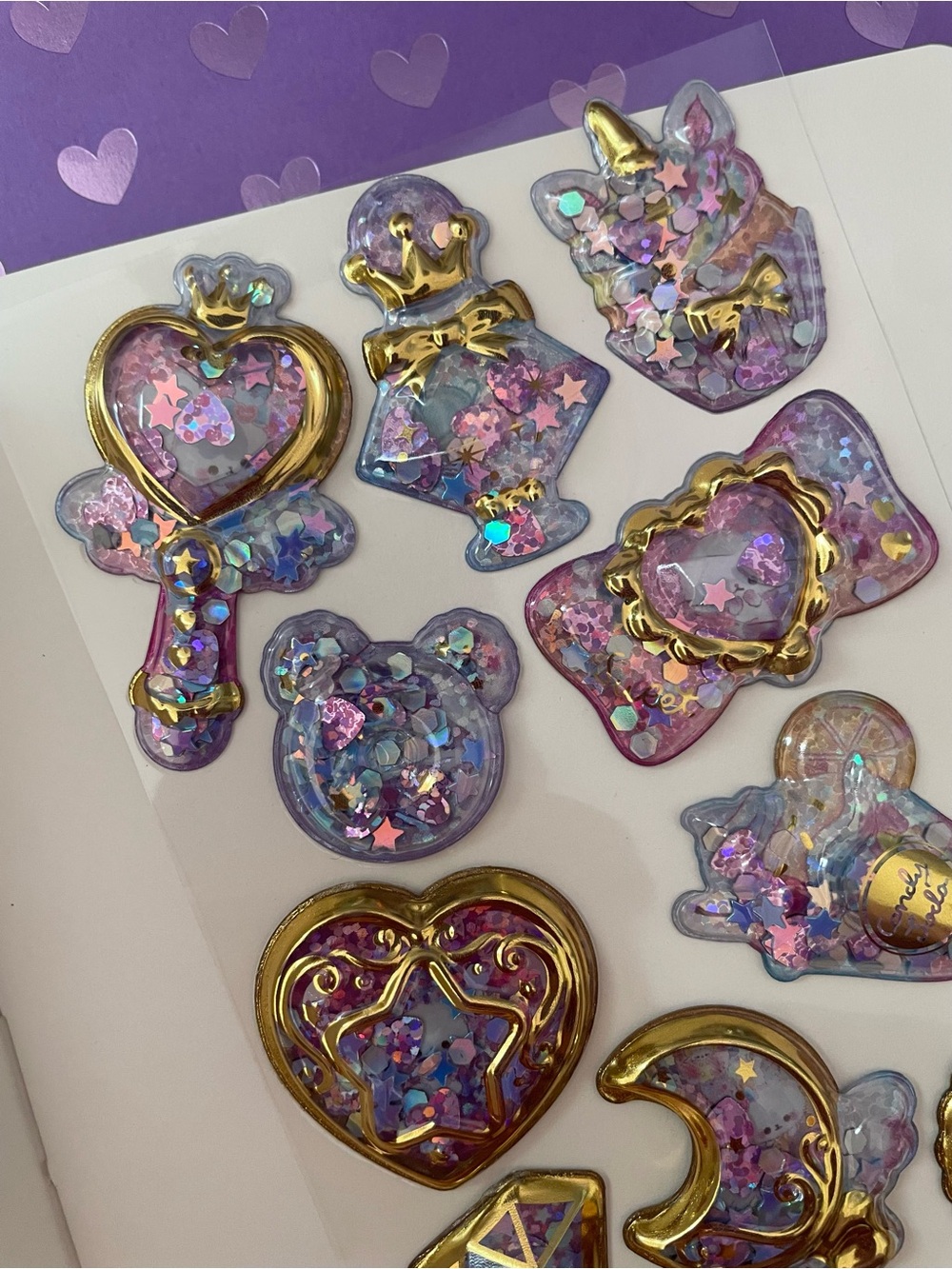 Capsule stickers Cat & Bear